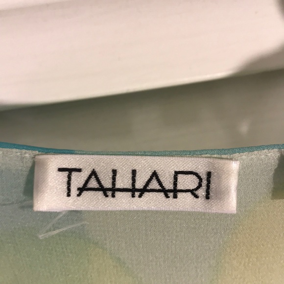 NWT Tahari silk blue/green lined tank (s) - Picture 5 of 8